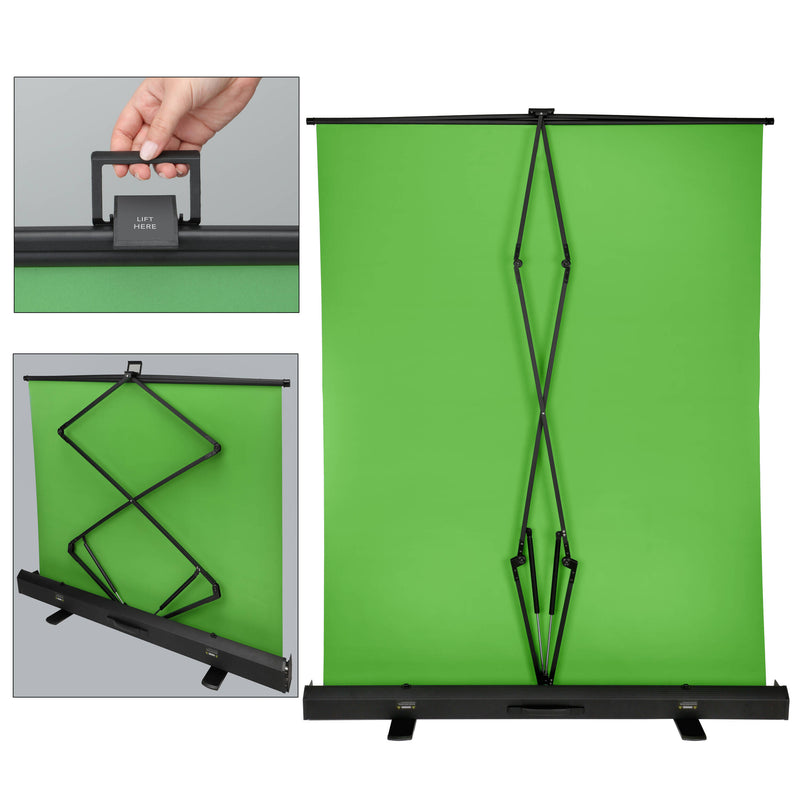 Impact Pro Rapid 5 x 7' Portable Background (Chroma Green)