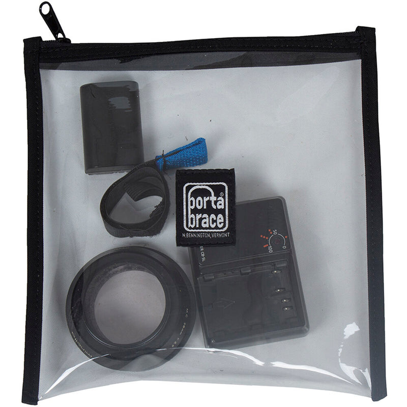 PortaBrace Clear Plastic Pouch to Organize Cables - Medium