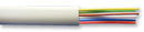 PRO POWER HTC4039-1 Multicore Unscreened Cable, Flat Phone Line, White, 6 Core, 0.113 mm&sup2;, 328 ft, 100 m