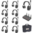 CAME-TV Kuminik8 Full-Duplex Wireless DECT Intercom System with 9 Single-Ear Headsets & HUB (1.78 to 1.93 GHz, EU)