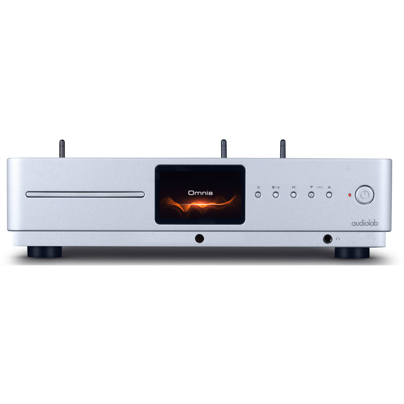 Audiolab Omnia Stereo 100W Network Amplifier and CD Player (Silver)