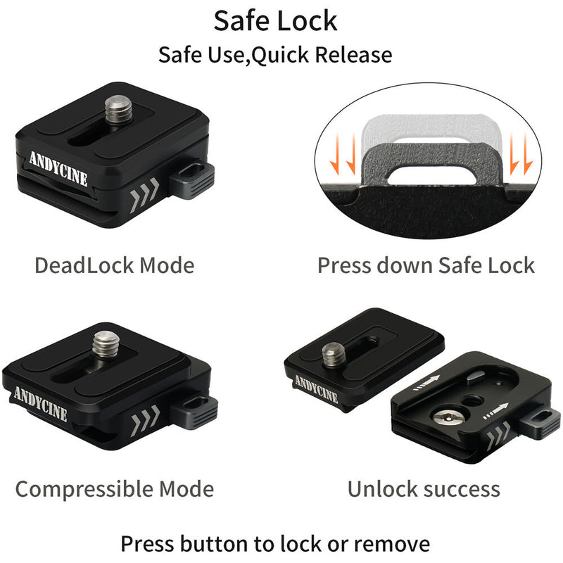 ANDYCINE Quick Release Plate with Arca-Type Base