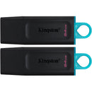 Kingston 64GB DataTraveler Exodia Flash Drive (2-Pack, Blue)