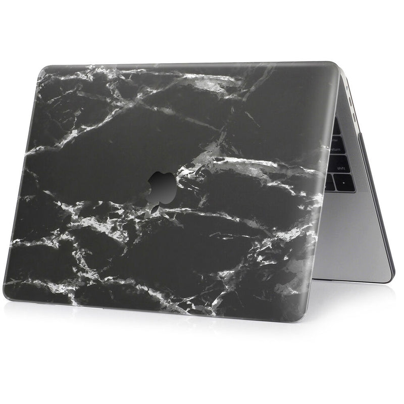 TechProtectus Hard-Shell Case with Keyboard Cover and Screen Protector for Apple 13" MacBook Pro M1/M2 (Black Marble)