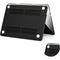 TechProtectus Hard-Shell Case with Keyboard Cover and Screen Protector for Apple 13" MacBook Pro M1/M2 (Black Marble)