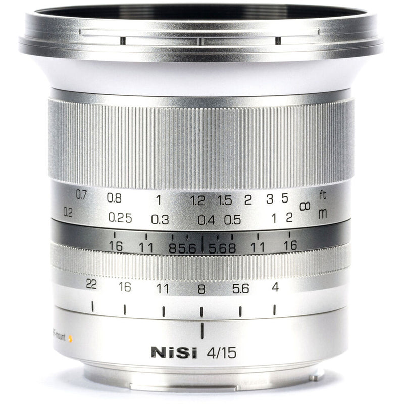 NiSi 15mm f/4 Sunstar ASPH Lens for Canon RF (Silver)