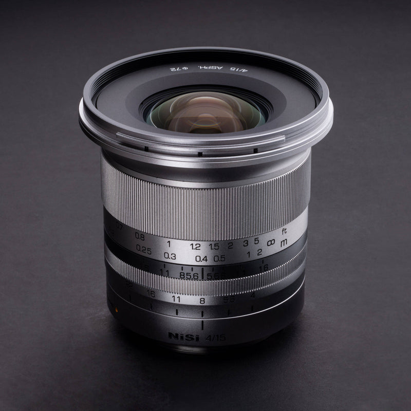 NiSi 15mm f/4 Sunstar ASPH Lens for FUJIFILM X (Silver)