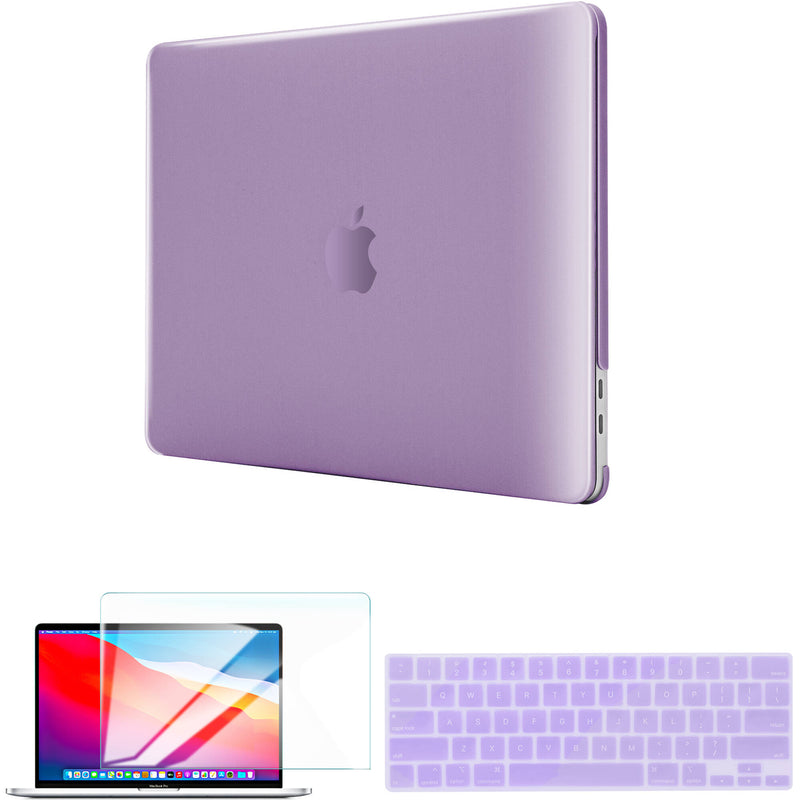 TechProtectus Hard-Shell Case with Keyboard Cover and Screen Protector for Apple 13" MacBook Pro M1/M2 (Lavender)