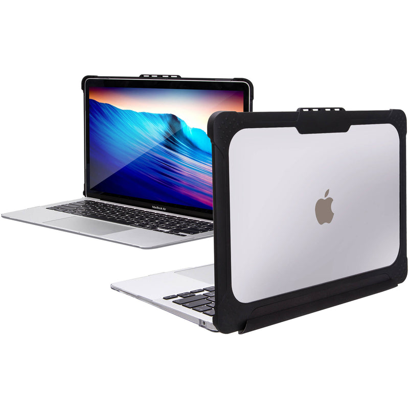 TechProtectus Rugged Protective Hard-Shell Case for 13" MacBook Air (2018 to 2020, Black)