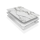 TechProtectus Hard-Shell Case with Keyboard Cover and Screen Protector for Apple 13" MacBook Air (White Marble)