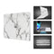 TechProtectus Hard-Shell Case with Keyboard Cover and Screen Protector for Apple 13" MacBook Air (White Marble)