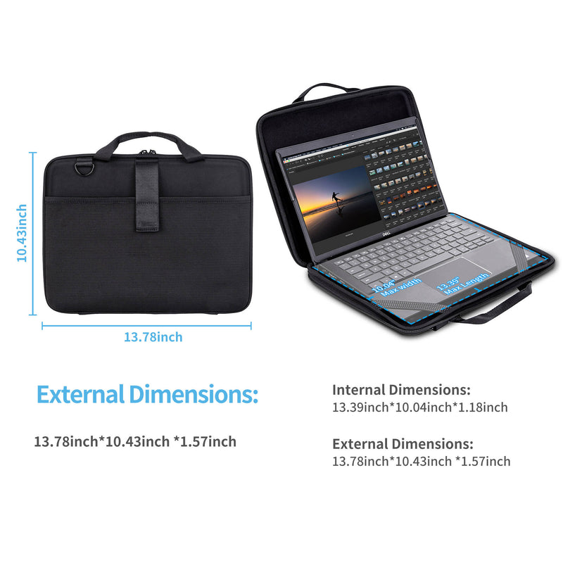 TechProtectus 11.6" Laptop Work-In Carrying Case with Pocket