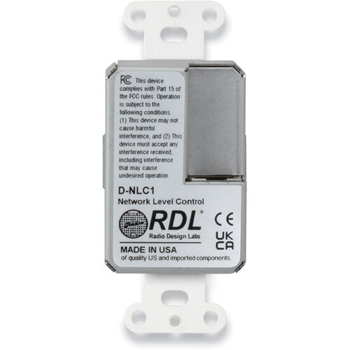 RDL Network Remote Control with LEDS - Dante (Black)