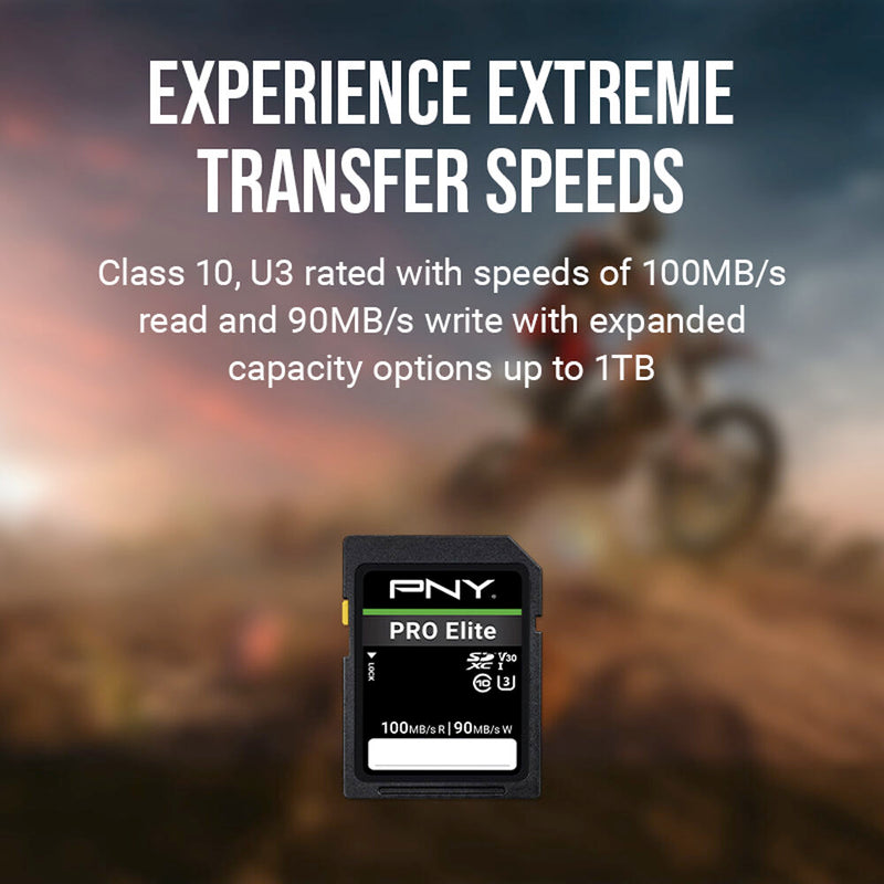 PNY Technologies 256GB PRO Elite UHS-I SDXC Memory Card