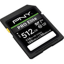 PNY Technologies 512GB PRO Elite UHS-I SDXC Memory Card