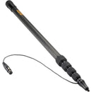 Auray BP-28CC Carbon Fiber Boompole with Internal Coiled Cable and Bottom Exit (7.7')