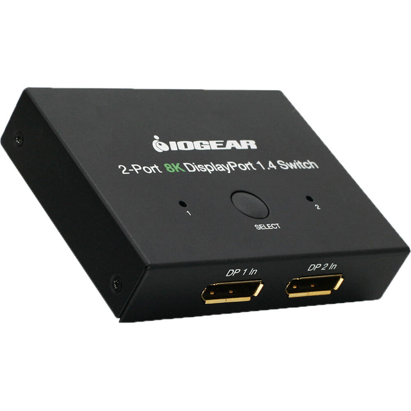 IOGEAR 2-Port DisplayPort 1.4 Switch