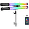 GVM RGB LED Tube Wand 2-Light Kit with Bracket