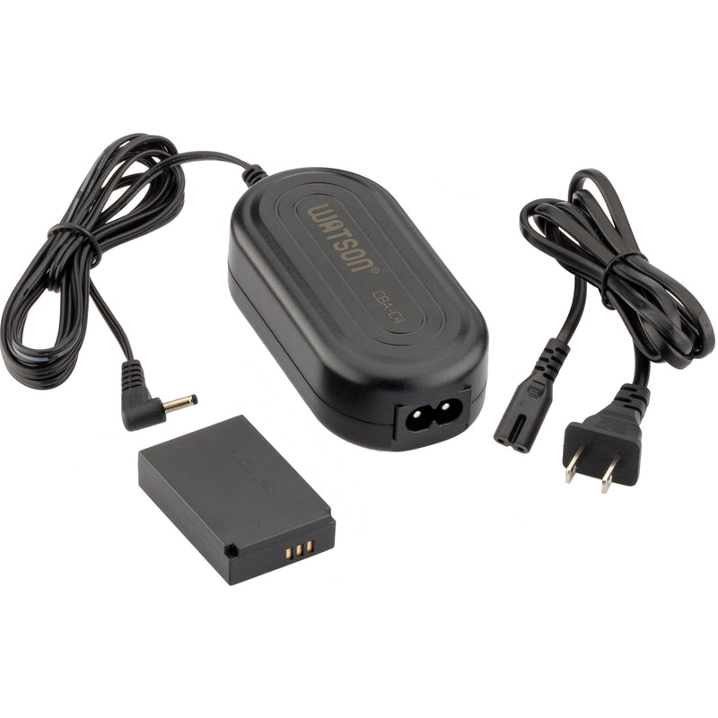 Watson CBA-C4 AC Adapter and DC Coupler Replaces Canon LP-E12 Battery