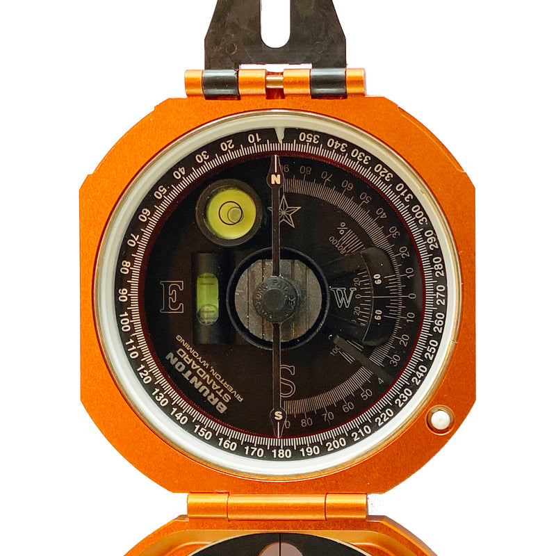 Brunton Standard Transit Compass (Quadrant 0-90, Orange)