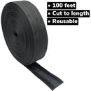 Safcord Cord and Cable Protector for Carpet (3" x 100', Gray)