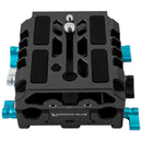 Kondor Blue LWS ARRI Bridge Plate with Riser for RED KOMODO (Raven Black)