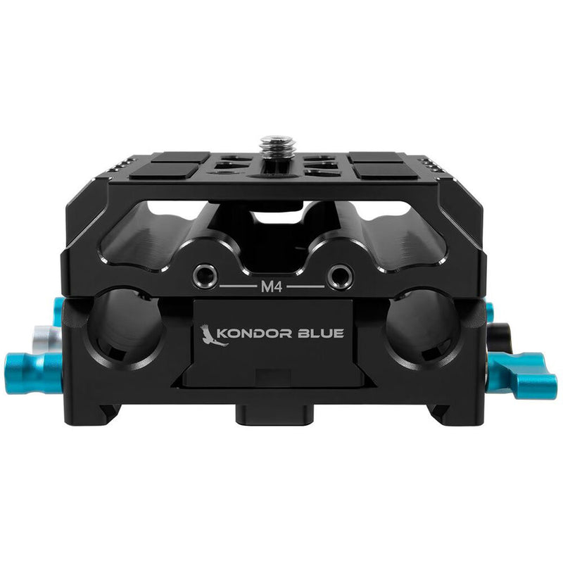 Kondor Blue LWS ARRI Bridge Plate with Riser for RED KOMODO (Raven Black)