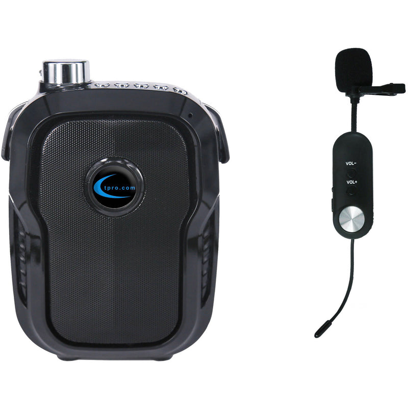 Technical Pro WASP270L Rechargeable Portable Speaker with Wireless UHF Lapel Microphone