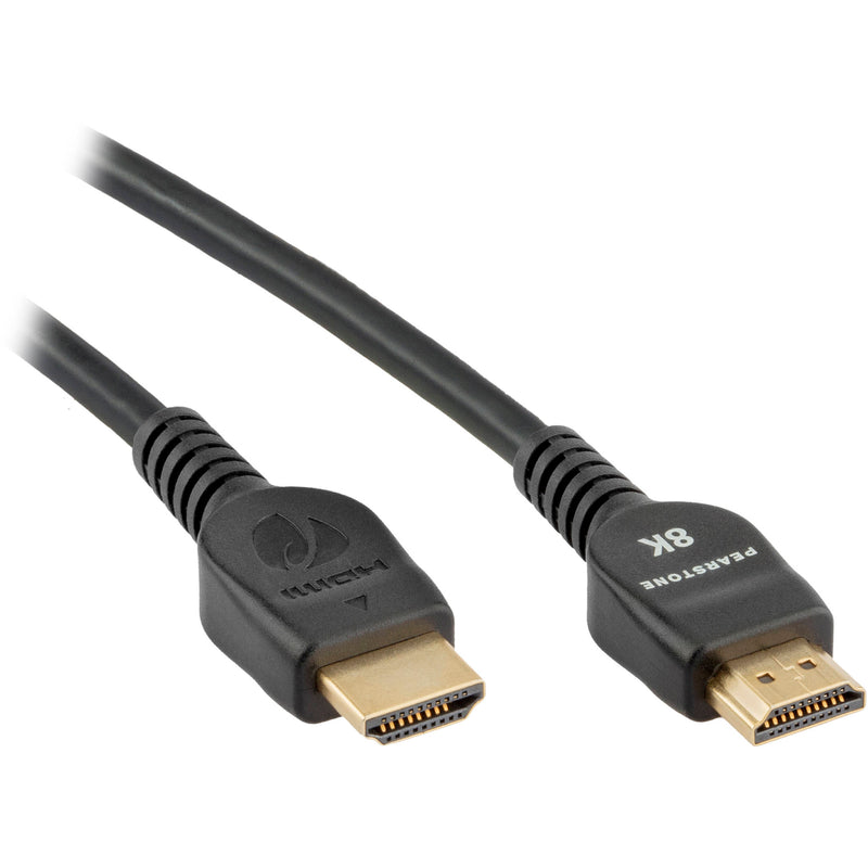 Pearstone HDA-810 8K Ultra-High Speed HDMI Cable with Ethernet (Black, 10')