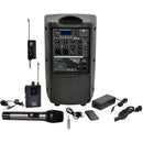 Galaxy Audio Traveler Quest TQ8X PA with GTU-HVP5AB Wireless Mic System (A & B: 524.5 to 594.5 MHz)