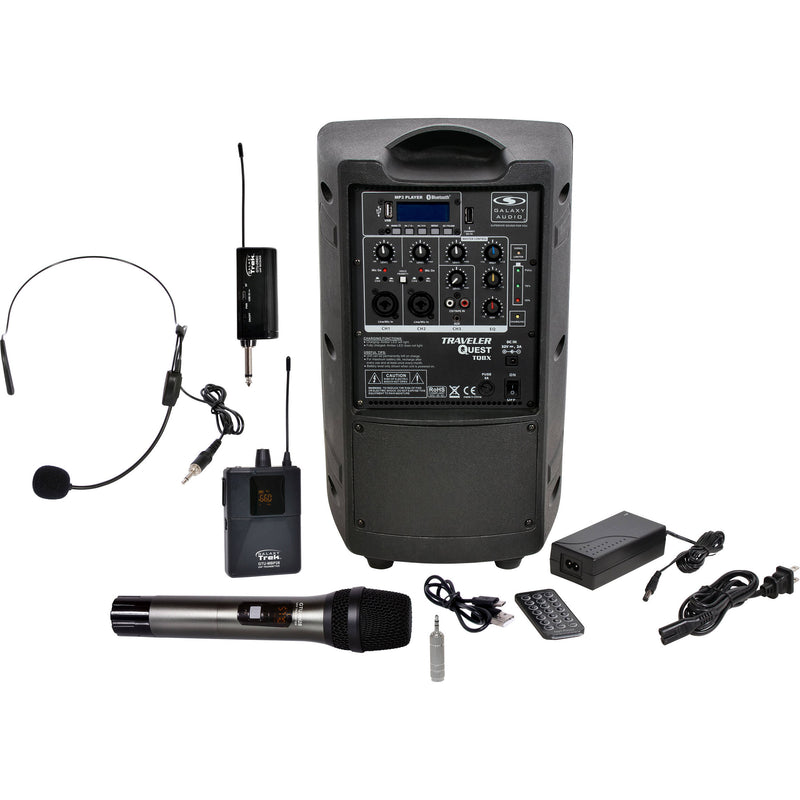 Galaxy Audio Traveler Quest TQ8X PA with GTU-SHP5AB Wireless Mic System (B & A: 524.5 to 594.5 MHz)