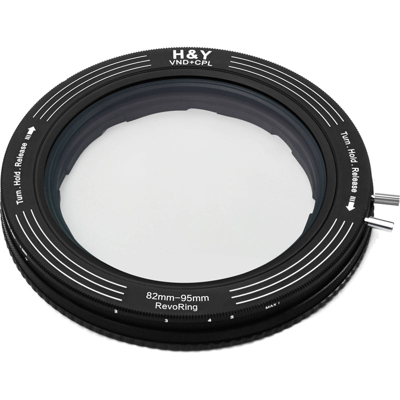 H&Y Filters RevoRing Variable ND3-ND1000 & Circular Polarizer Filter (82-95mm)