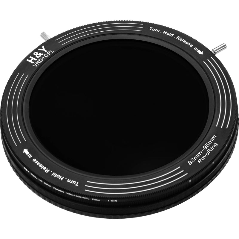 H&Y Filters RevoRing Variable ND3-ND1000 & Circular Polarizer Filter (82-95mm)