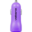 Volkano Voyage Series Dual USB-A Car Charger (Purple)