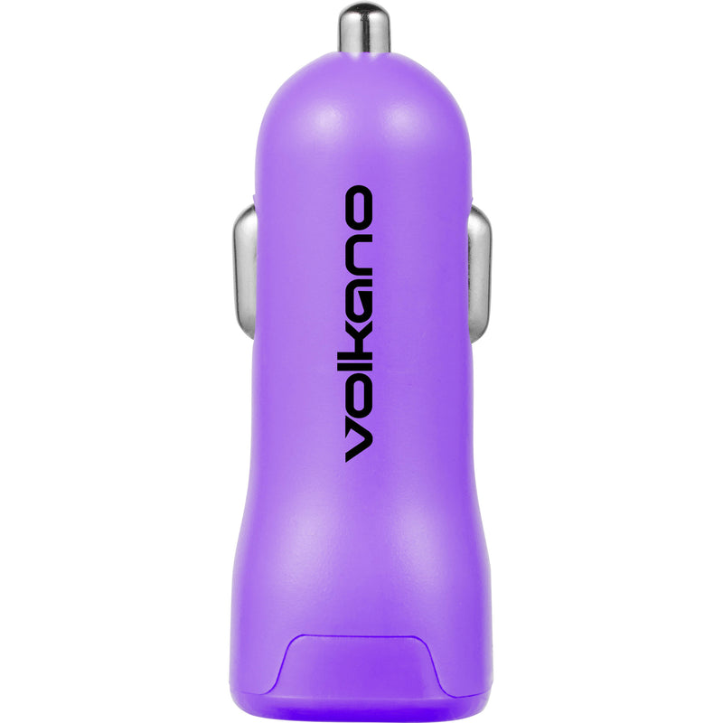 Volkano Voyage Series Dual USB-A Car Charger (Purple)