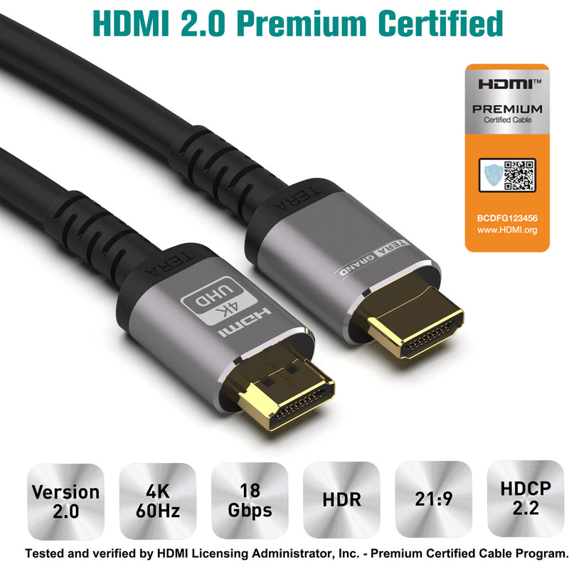 Tera Grand Premium High-Speed HDMI Cable with Ethernet (4')