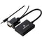 Volkano Append Series VGA Male to HDMI Female Converter with Sound (3.9", Black)
