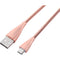 Volkano Fashion Series USB Type-A to USB Type-C Cable (5.9', Rose Gold)