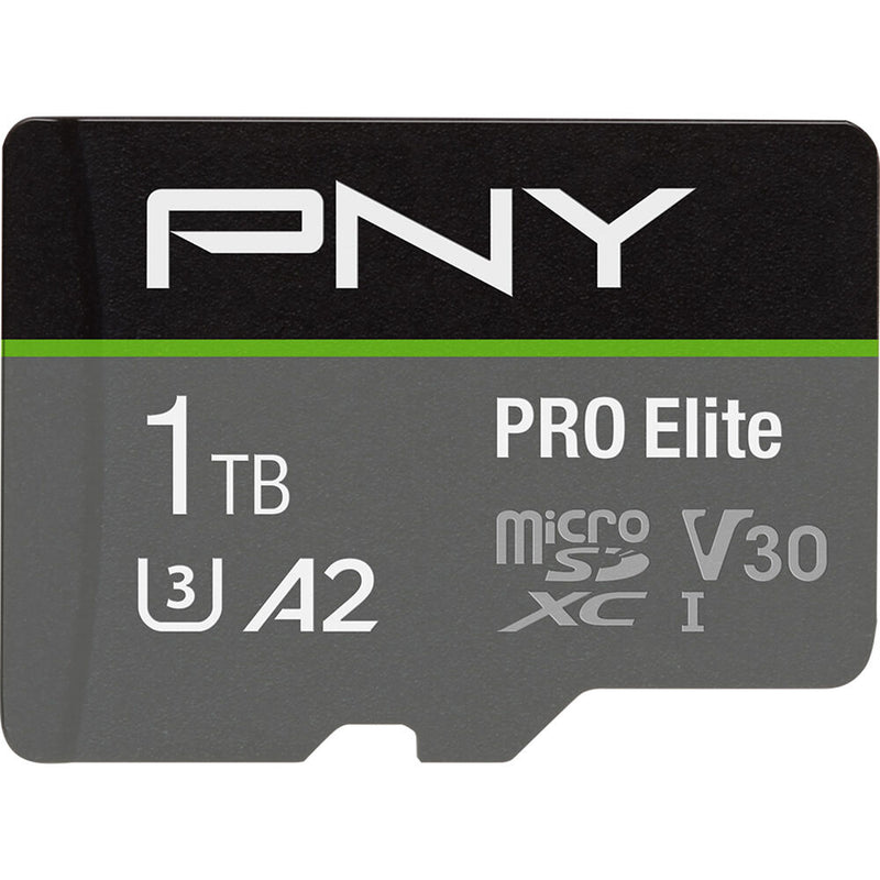 PNY Technologies 1TB PRO Elite UHS-I microSDXC Memory Card with SD Adapter