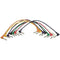 On-Stage PC18-17TRS-R Right-Angle 1/4" TRS Patch Cables (Assorted Colors, 8-Pack)