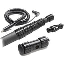 K-Tek KP10VCCR Mighty Boom 5-Section Graphite Boompole with Coiled Cable and XLR Side Exit (10.3')