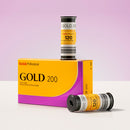 Kodak Professional Gold 200 Color Negative Film (120 Roll Film, 5-Pack)