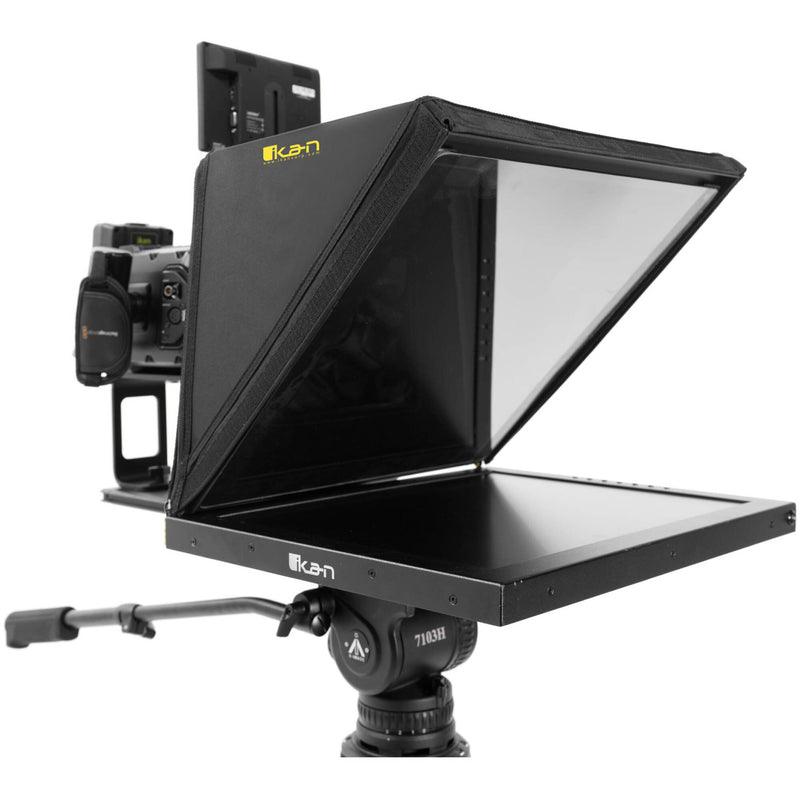 ikan P2P Interview System with 2 x 19" 3G-SDI High-Bright Teleprompters