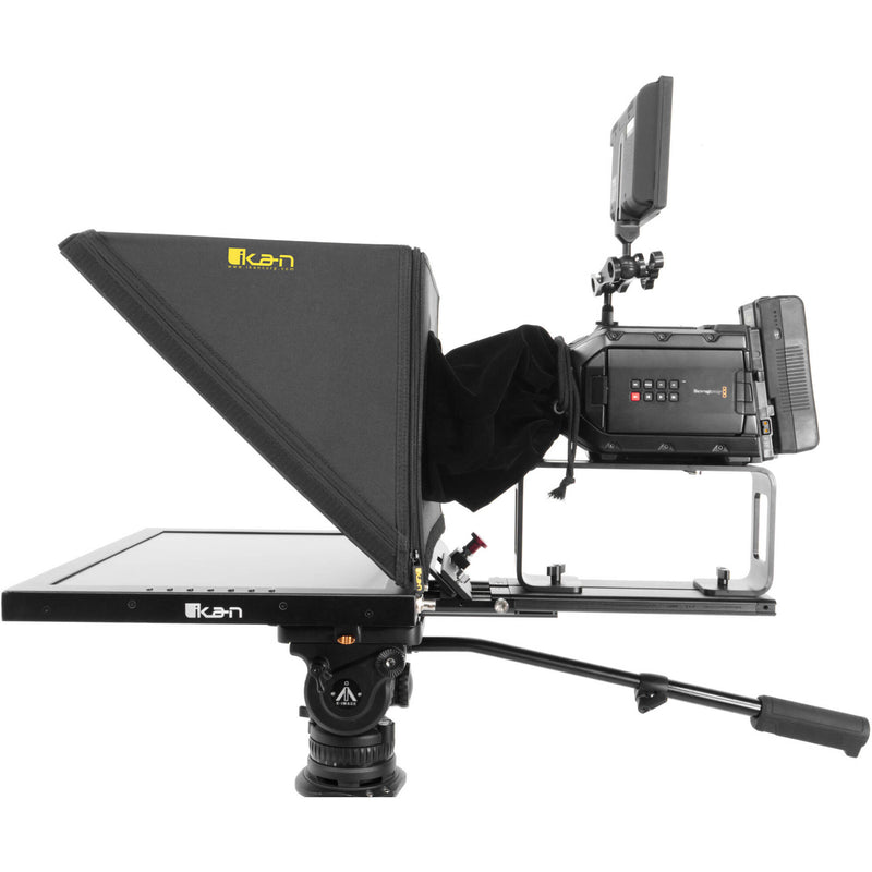 ikan P2P Interview System with 2 x 19" 3G-SDI High-Bright Teleprompters