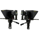 ikan P2P Interview System with 2 x 19" 3G-SDI High-Bright Teleprompters