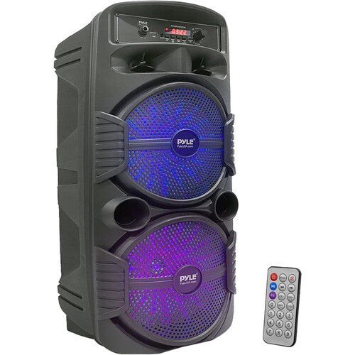 Pyle Pro PPHP2835B Dual 8" 600W Rechargeable Speaker System