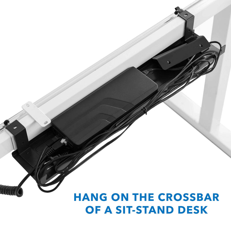 Mount-It! Under Desk Cable Tray (Black)