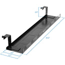 Mount-It! Under Desk Cable Tray (Black)