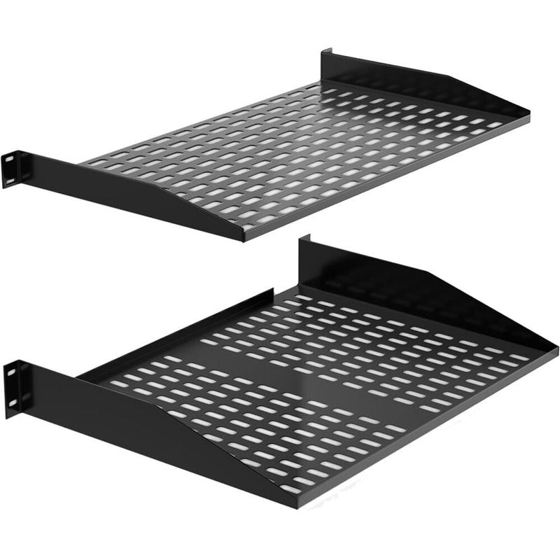 Pyle Pro Server Rack Mounting Tray (2-Pack, 1 RU and 2 RU)