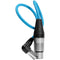 Kondor Blue Right-Angle Mini-XLR Male to XLR Female Cable for BMPCC 6K Pro & Canon C70 (17")